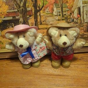 🐻 Vintage Furskins Plush Bears Wendy's 80s 1986